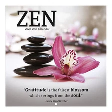 Turner Licensing,  Zen Photo 2026 Mini Wall Calendar, 7'' X 7'', 12-Month Calend