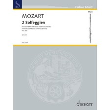 2 Solfeggien KV 393 Mozart Flöte und Basso continuo Noten