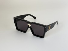 Louis Vuitton Cyclone Z1547E Sunglasses Black Frame Men Authentic