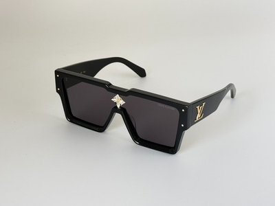 #ad Louis Vuitton Cyclone Z1547E Sunglasses Black Frame Men Authentic $136.00