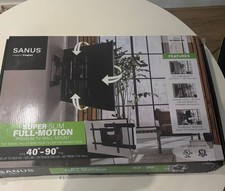 Sanus VFLS820-B2 Full Motion Wall Mount Stand for TVs 40-90 Inches Height Adjust