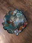 VTG Hand Blown Glass Murano Ashtray/ Cigar Holder/ Trinket Dish