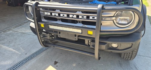 Black Horse Off Road BGFB21NL Beacon Grille Guard Black For Ford Bronco 21-23