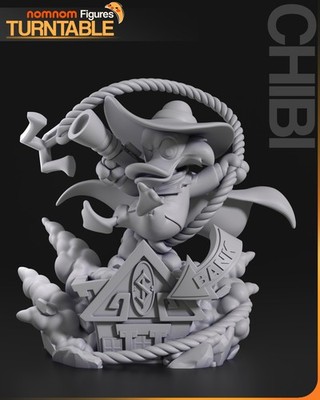 Chibi Darkwing Duck | Chibi Resin Model Kit | Retro Cartoon Hero