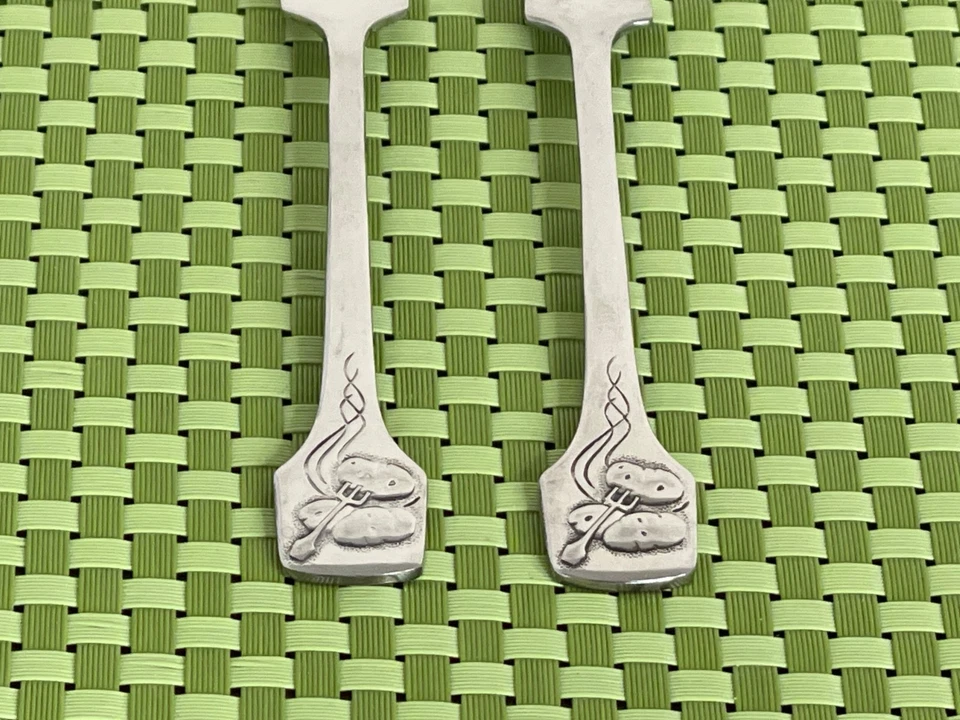 Bremer Silberschmied BSF acero inoxidable 18/8 acero inoxidable 2 horquillas de limón/encurtido - 6 1/8" Foto 3 de 4