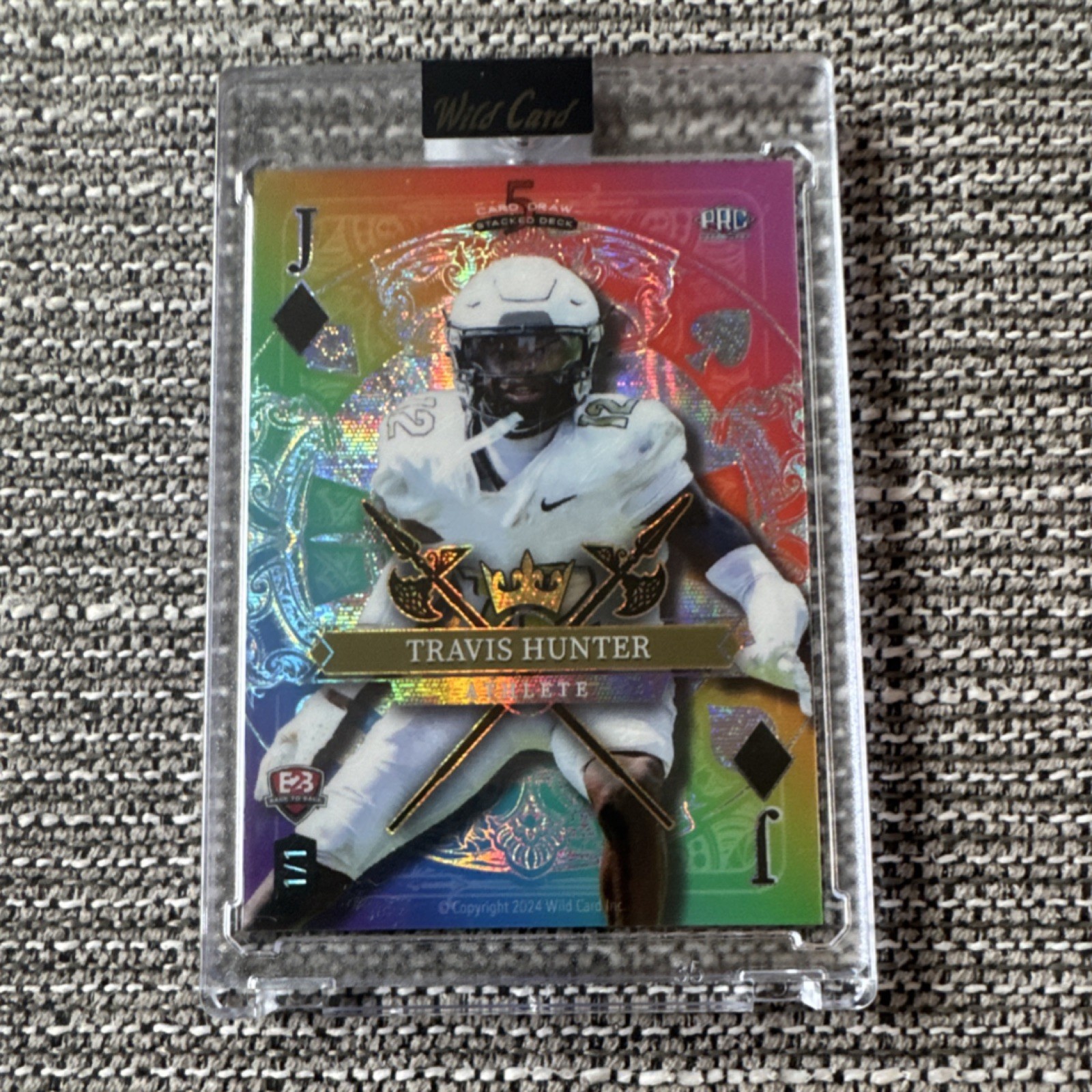 Wild Card E3 1/1 Sports Trading Card Lot Travis Hunter Ryan Williams 2024 (2)