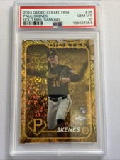 2024 Topps Gilded Collection - Paul Skenes Gold Mini-Diamond Rookie 28/50 PSA 10