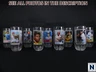 1993 McDonald's All Time Greatest Team Glasses - Set of 9 Glasses - NEVER USED
