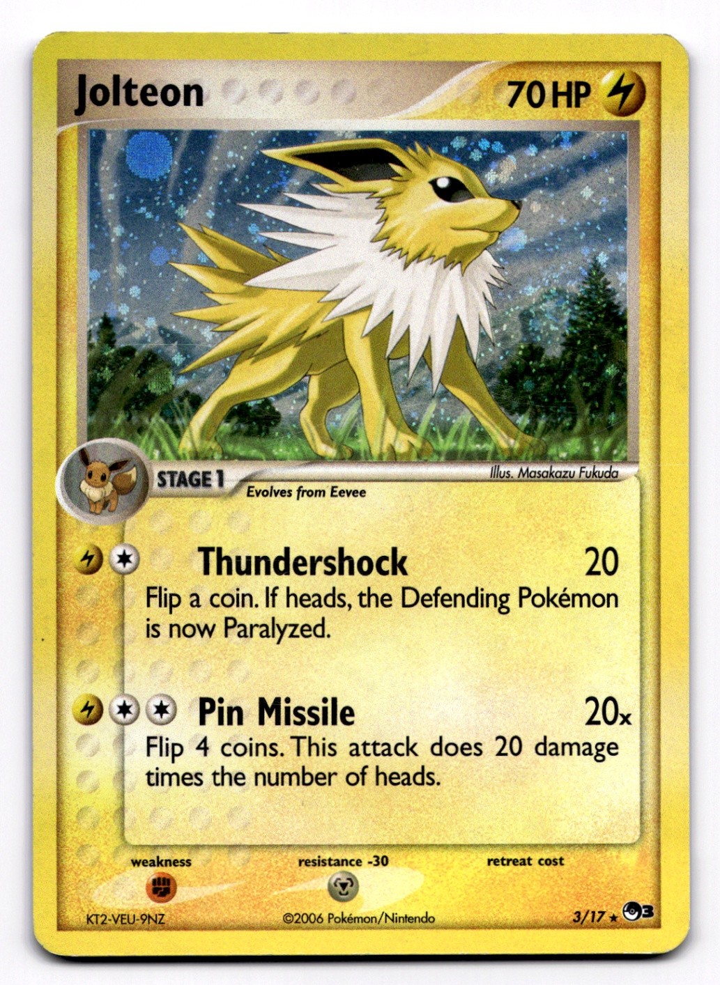 Jolteon POP Series 3 - Pokemon MP 003/017