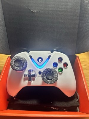 White Wireless PC And XBOX Series S/X Controller - RGB Hall Effect Backlit