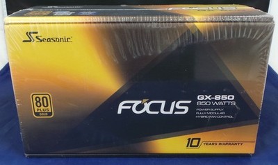 SeaSonic FOCUS GX-850 850W 80 PLUS Gold Power Supply And Cables (SSR-850FX) NEW