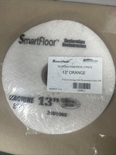 2-Pack Concrete Floor Buffing 13” Orange Ameripolish SmartFloor Restoration Pads