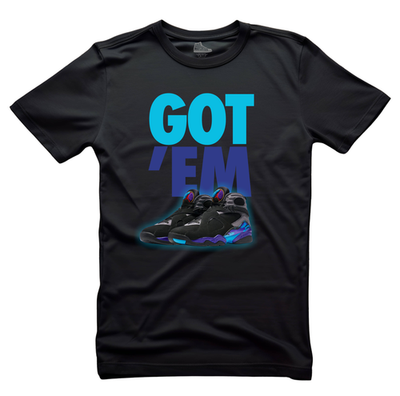 Shirt To Match Jordan 8 Aqua Shoes AJ8 Aquatone - GOT'EM Jordan