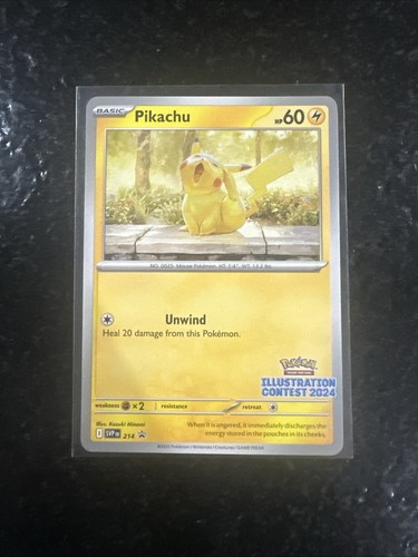 Pikachu 214 Illustration Contest 2024 S&V Promo Holo English 60 HP Basic