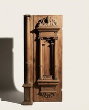 Porte architecturale ancienne sculptée – Époque XVIIe/XVIIIe siècle Bois massif