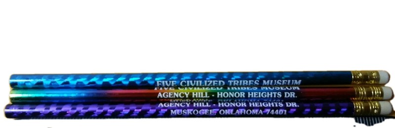 Cherokee Lot of 3 PENCILS The Five Civilized Tribes Museum Oklahoma Native