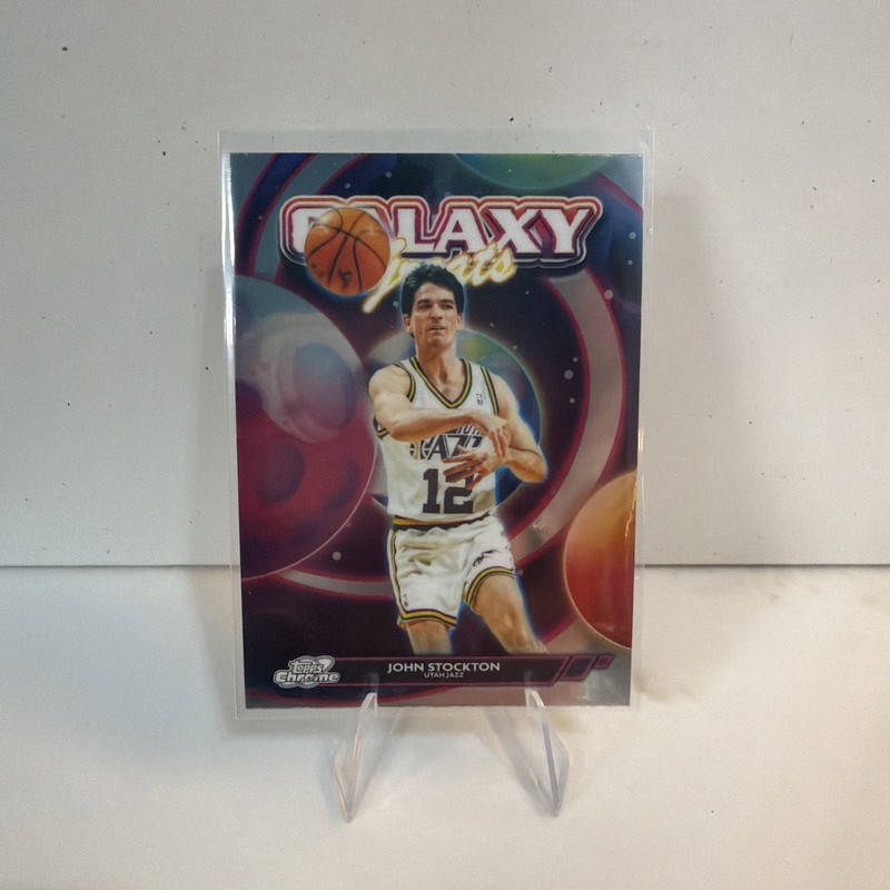 John Stockton Galaxy Greats 2025-26 Topps Cosmic Chrome #GG-21 Utah Jazz
