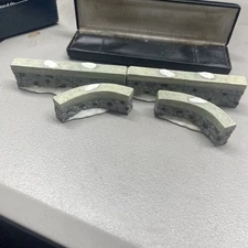 Christmas Village Accessories Fence Ceramic Brick Wall  Set