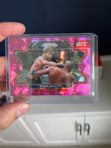 Stipe Miocic Pink Cracked Ice Prizm - 2022 Panini Prizm UFC #100