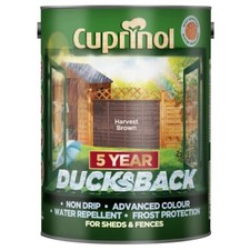 Cuprinol Ducksback Paint 5L Non Drip Waterproof for Garden Fence and Shed Wood