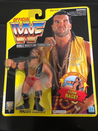 WWF Hasbro Razor Ramon yellow card MOC...