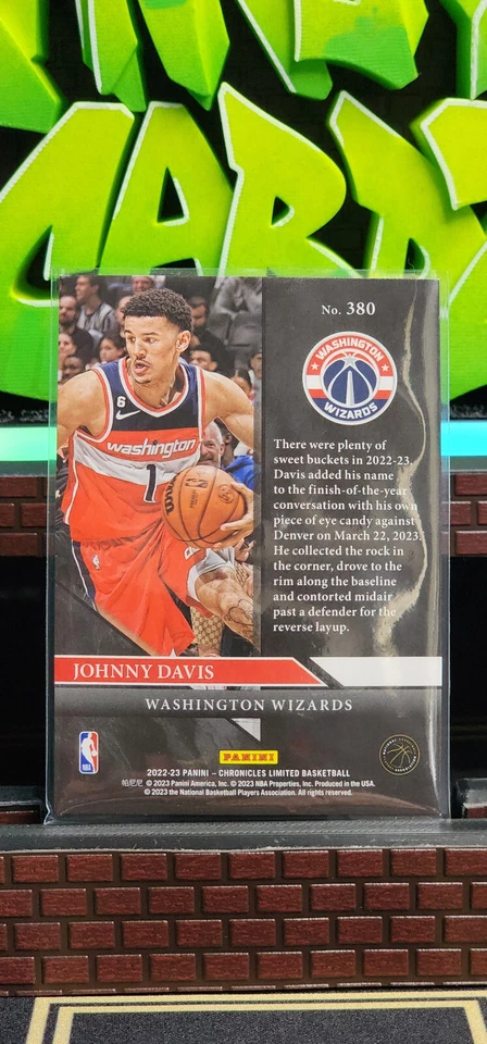 2022-23 Chronicles Limited Johnny Davis RC Wizards Red 116/149 - Image 3 of 3