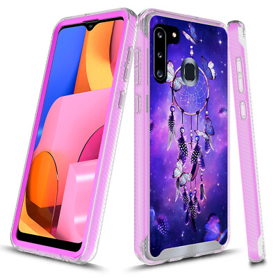 For Samsung Galaxy A21 Graphic Shockproof  Protective Full-Body Hybrid Case
