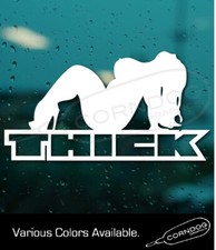 Thick Girl Sticker Vinyl Decal Full Figured Bbw Queen Jdm Tunner Race Truck