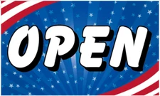 Open USA Stars 3'X5' Flag ROUGH TEX® 100D