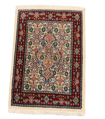   Handgeknüpfter Orientteppich Moud   Auto Fußmatten( 60 X 40 CM)   Neu Top