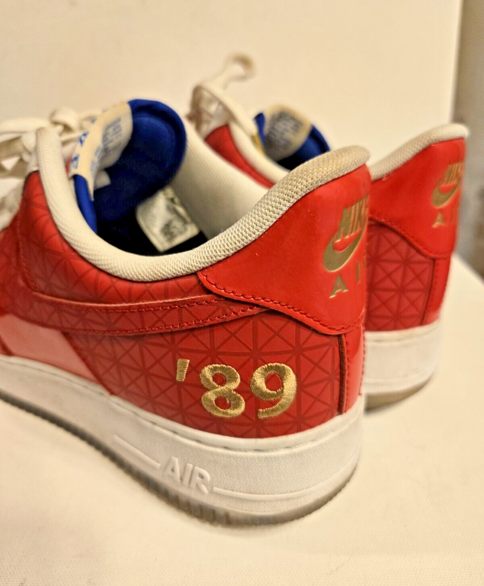 Nike Air Force 1 NBA FINALS Detroit Pistons 89 Champs Red  display picture 1