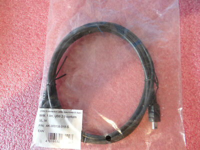  USB 2.0 Anschlussleitung, USB Stecker Typ A, USB Stecker Mini B, 1,8 m