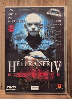 Signierte ''Hellraiser IV: Bloodline'' - DVD, Doug Bradley Autogramm