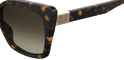 Love Moschino Sunglasses 000/S 086 (Ha) Havana/Brown Shaded  display picture 3