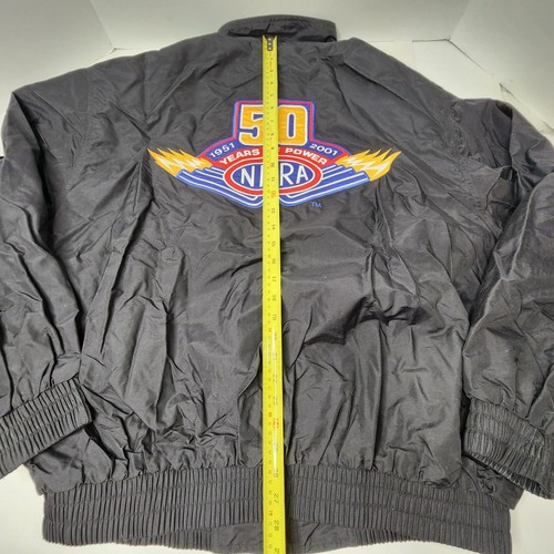 NHRA Bomber Windbreaker Jacket Special Edition 50th Aniversary Drag Racing XXL - Picture 4 of 14