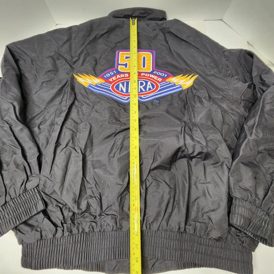 Chaqueta cortavientos NHRA Bomber edición especial 50 aniversario carreras de arrastre XXL Foto 4 de 4