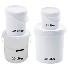 Eimer mit Deckel  5 10 20 30 l Liter Leereimer Hobbock lebensmittelecht