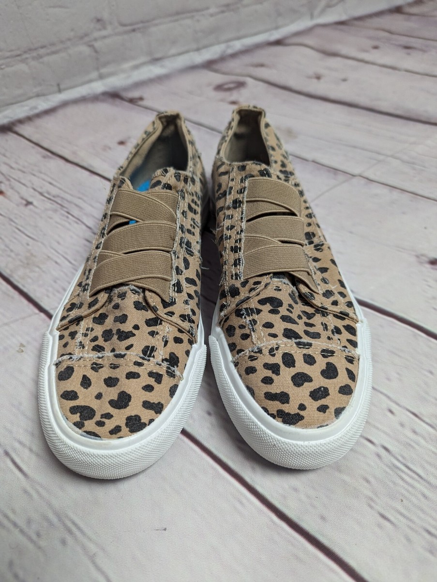 NWOT Blowfish Fashion Sneakers Slip Dalmatian Animal Print