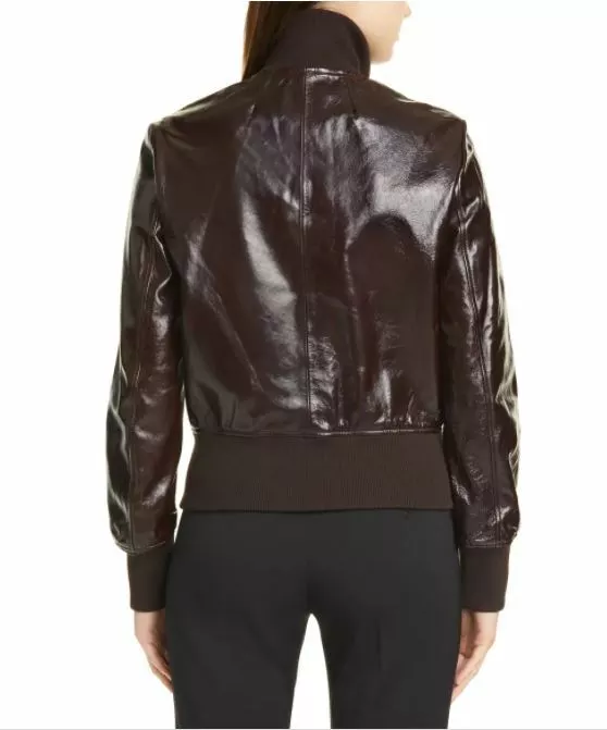 Theory leather bomber clearance jacket