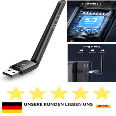 Premium Bluetooth Adapter mit Großer Übertragungsreichweite für PC, Maus, Tas...