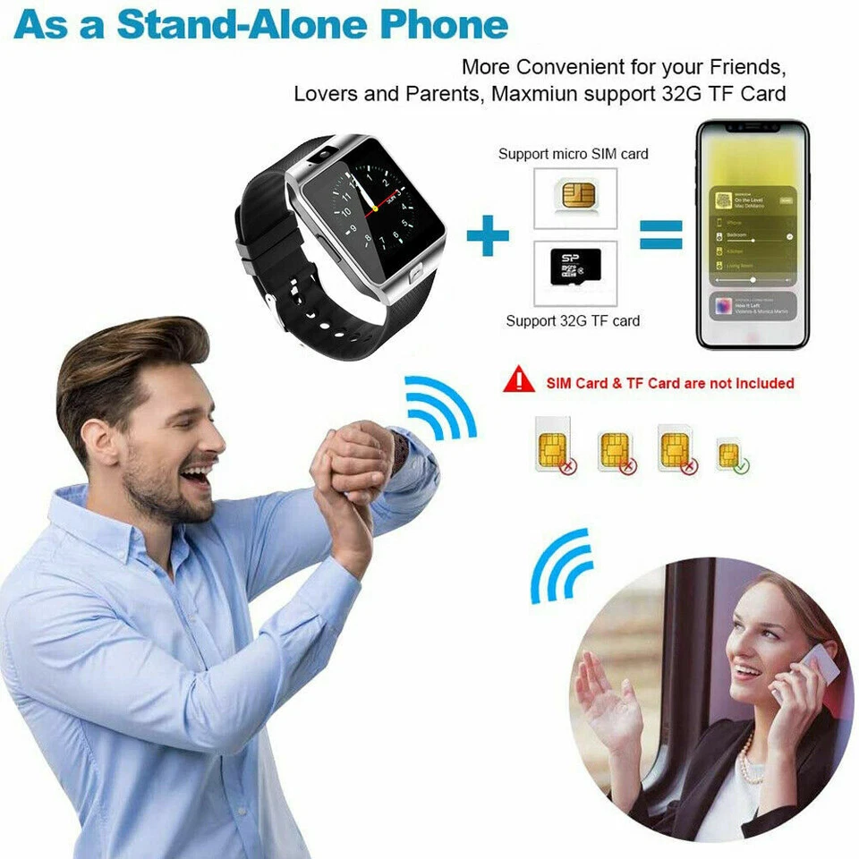 Smart Watch Unlocked Sleep Monitor Bluetooth Smartwatch for Android - Image 2 of 4