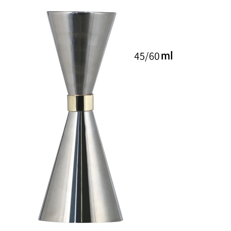 Jigger Acero Inoxidable Cóctel Doble Medida 30-90ml para Bar Vino Cóctel
