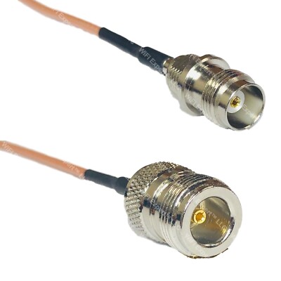 RG316 TNC FEMALE to N FEMALE RF Cable Rapid-SHIP LOT