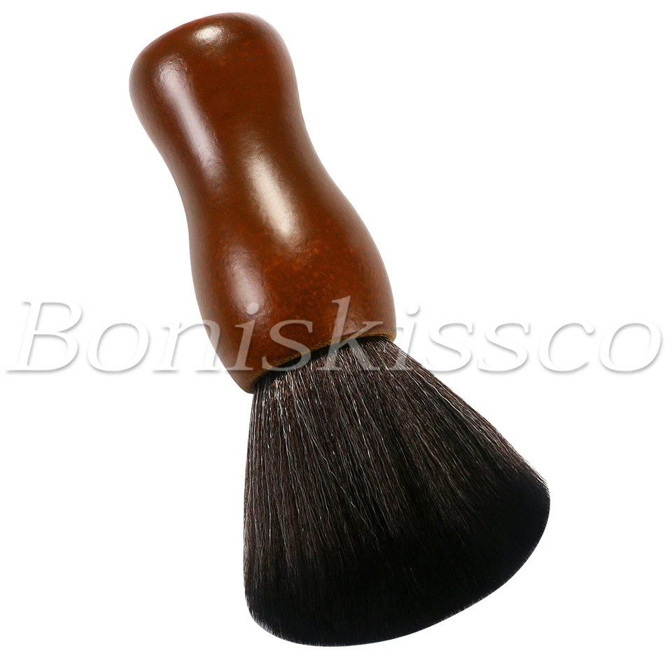 Mini cepillo de corte de pelo de salón peluquero suave corte de pelo cepillo de depilación hágalo usted mismo Foto 3 de 4