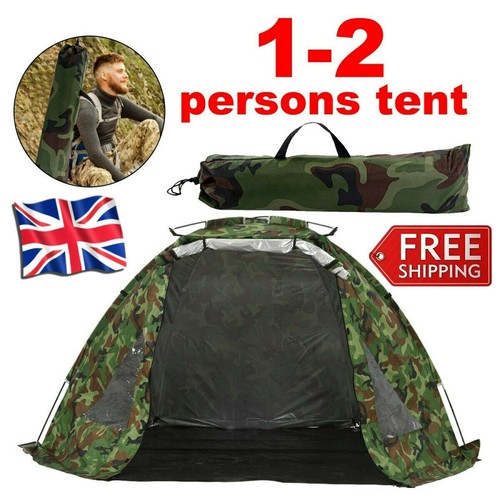 Camping Tents 1/2 Person Waterproof Camping Tent Outdoor Hiking Backpack Fishing - Picture 4 of 10
