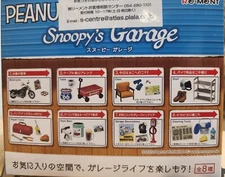 Re-Ment Miniatures Dollhouse Decoration Peanuts Snoopy Garage Set Rement