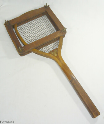 E. Kent Antique Wood REX Tennis Racquet w/ Press | eBay