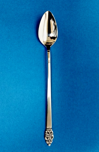 Oneida NORDIC CROWN Deluxe Satin Iced Tea Spoon (s) Stainless Flatware - Picture 3 of 5