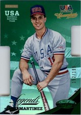 2013 USABaseball Champions Legends Certified Die-Cuts Mirror Green Tino Martinez