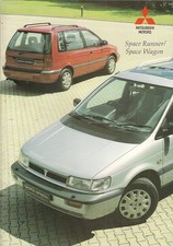 Mitsubishi Space Runner & Space Wagon 1993-1994 UK Market Sales Brochure